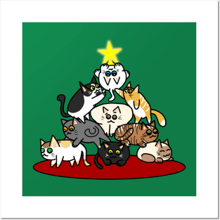 Meowy Christmas Posters and Art